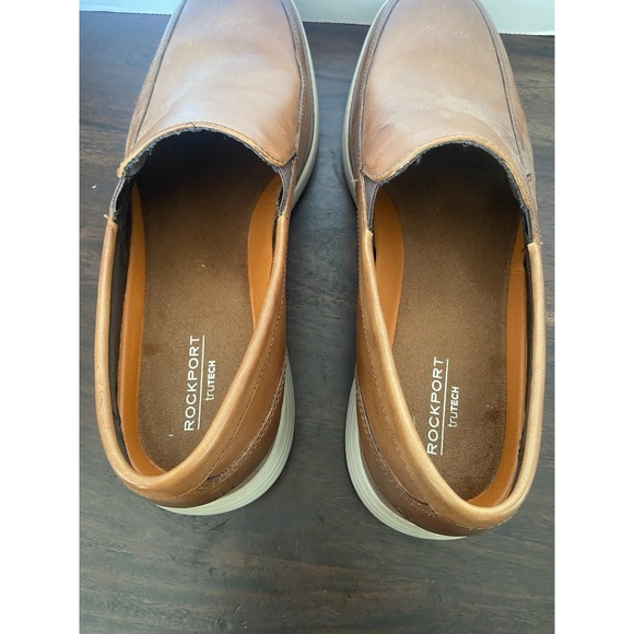 Rockport Garett Venetian Men's Cognac Loafers Sz10 - Picture 8 of 11